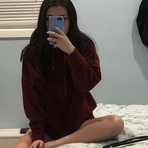 Velvet red pacsun sweatshirt